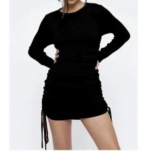 NWT Lioness Bodycon Dress Sz 8 Military Minds Long Sleeve Mini Ribbed Stretch